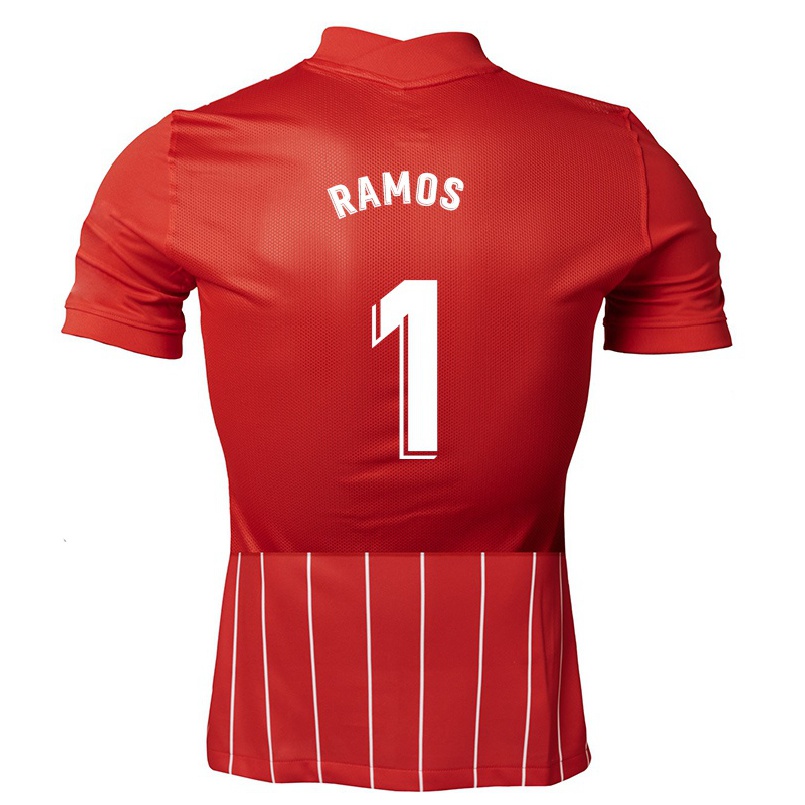 Homme Football Maillot Noelia Ramos #1 Rouge Foncé Tenues Extérieur 2021/22 T-shirt