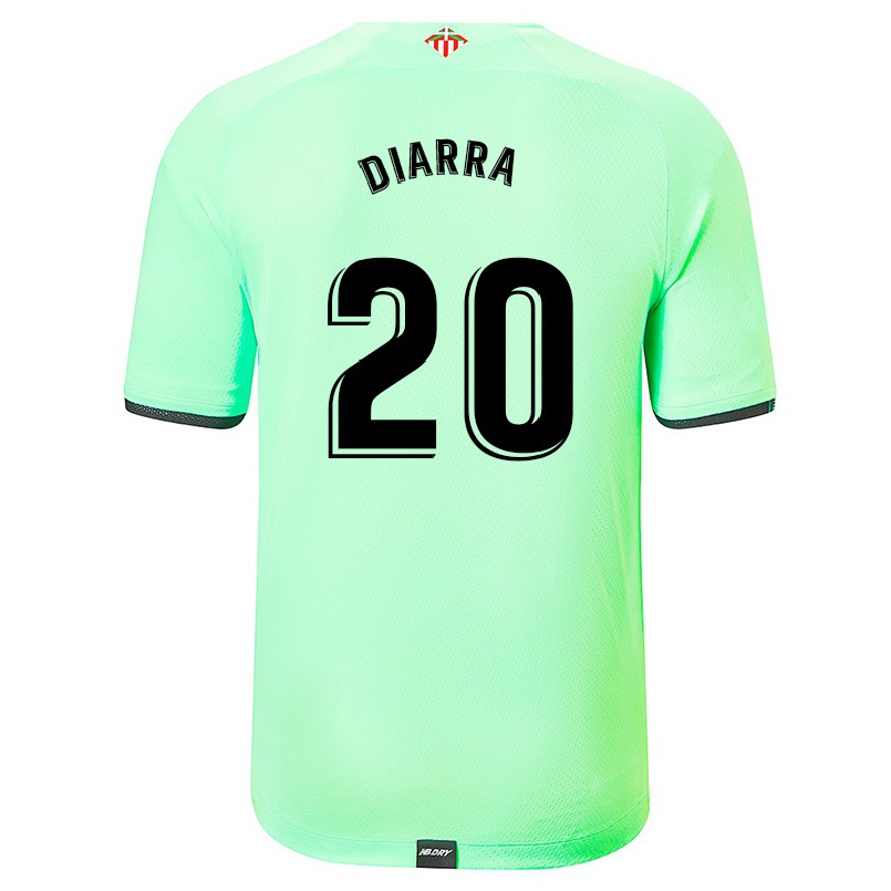 Homme Football Maillot Youssouf Diarra #20 Vert Clair Tenues Extérieur 2021/22 T-shirt