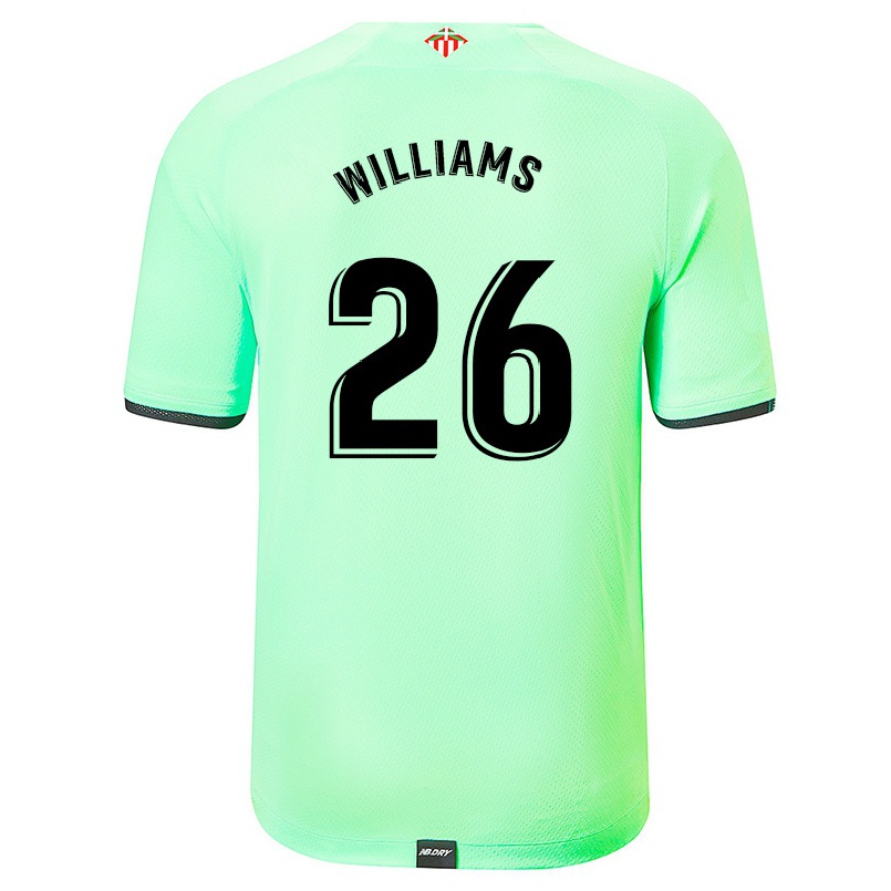 Homme Football Maillot Nico Williams #26 Vert Clair Tenues Extérieur 2021/22 T-shirt