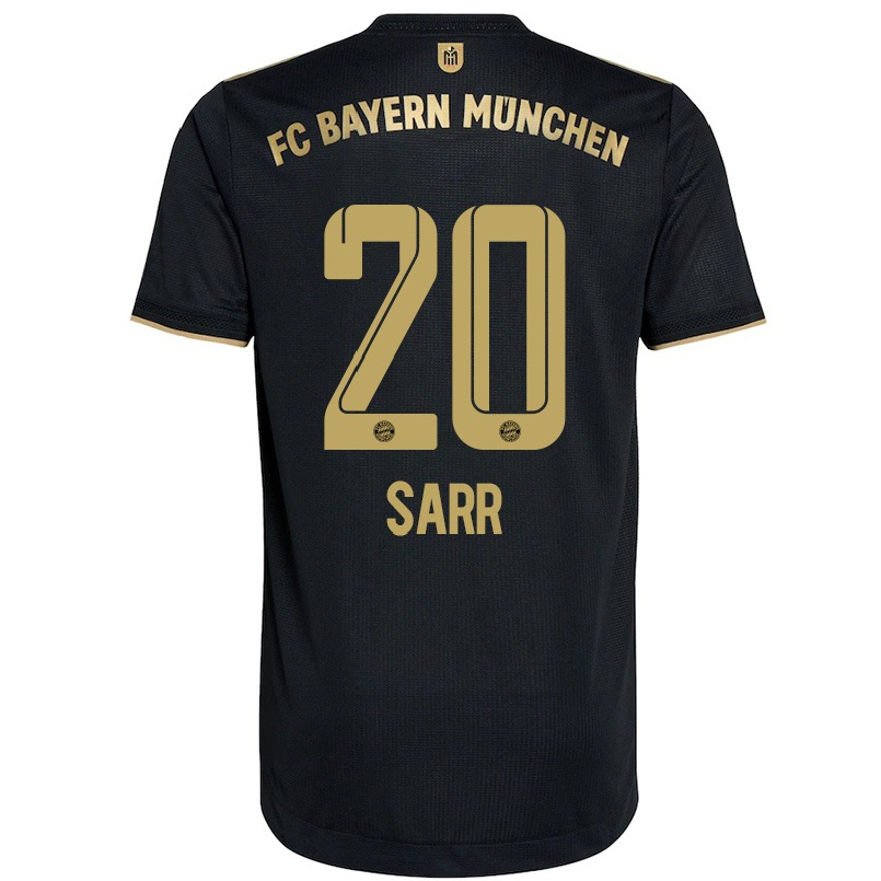 Homme Football Maillot Bouna Sarr #20 Le Noir Tenues Extérieur 2021/22 T-shirt