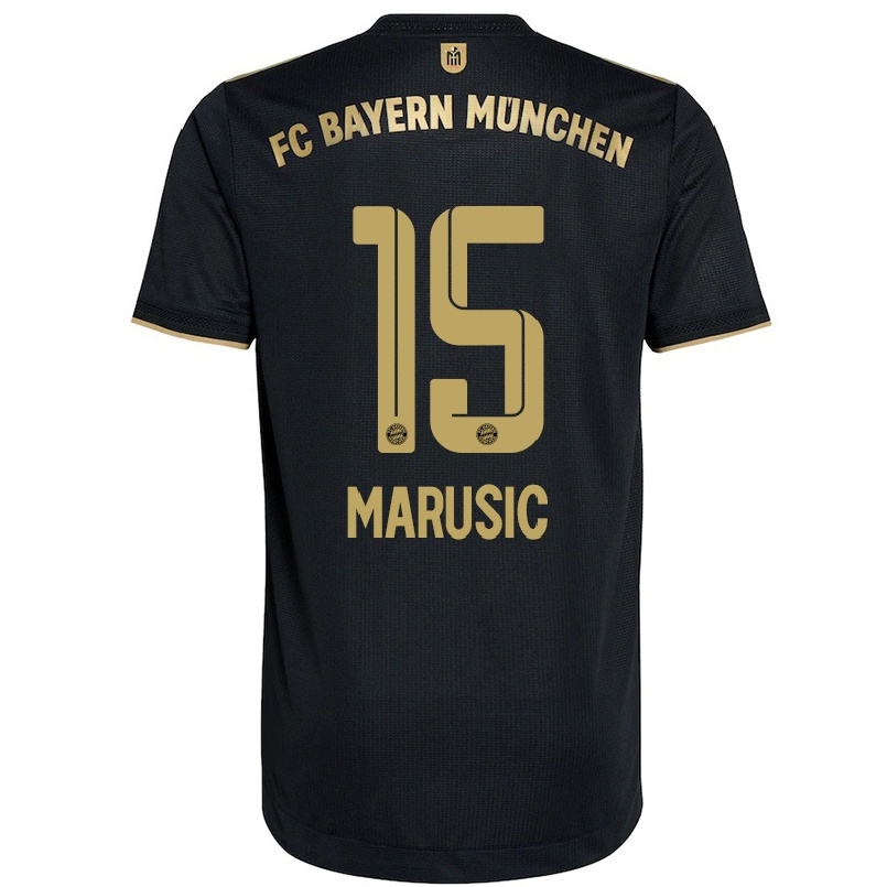 Homme Football Maillot Gabriel Marusic #15 Le Noir Tenues Extérieur 2021/22 T-shirt