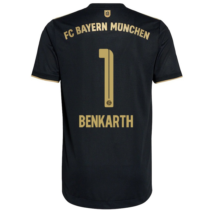 Homme Football Maillot Laura Benkarth #1 Le Noir Tenues Extérieur 2021/22 T-shirt