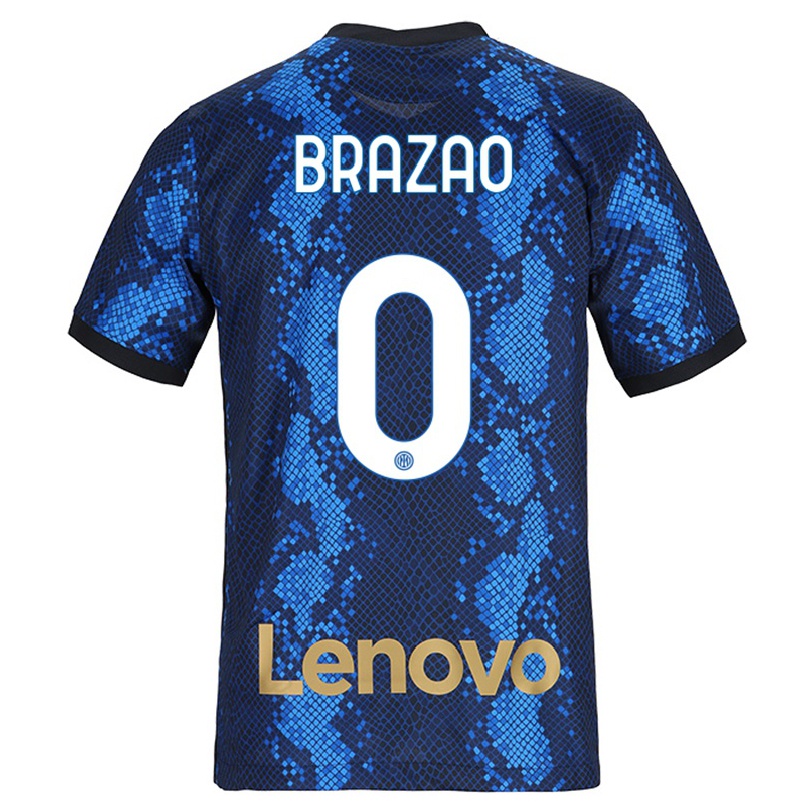 Homme Football Maillot Gabriel Brazao #0 Bleu Foncé Tenues Domicile 2021/22 T-shirt
