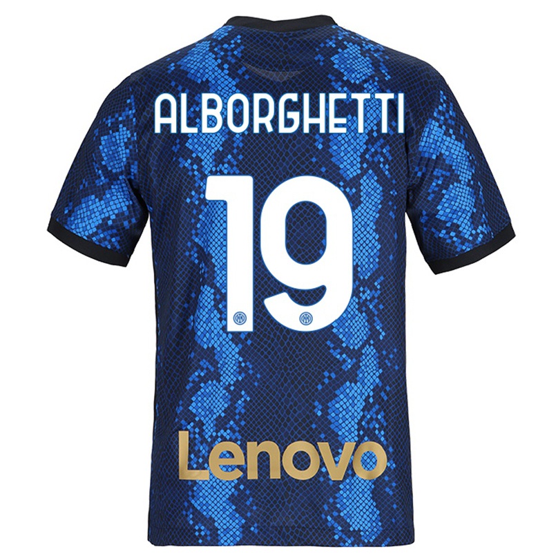 Homme Football Maillot Lisa Alborghetti #19 Bleu Foncé Tenues Domicile 2021/22 T-shirt