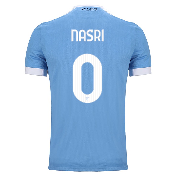 Homme Football Maillot Kais Nasri #0 Bleu Tenues Domicile 2021/22 T-shirt