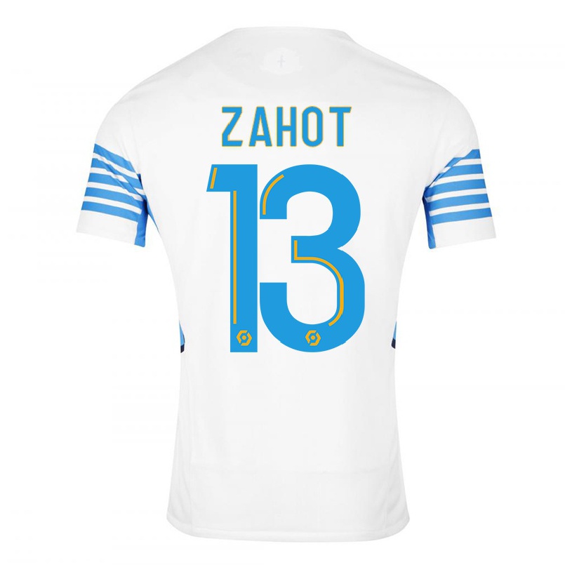 Homme Football Maillot Sarah Zahot #13 Blanche Tenues Domicile 2021/22 T-shirt