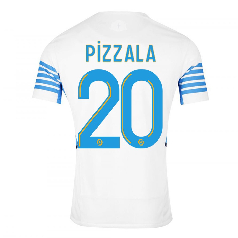 Homme Football Maillot Caroline Pizzala #20 Blanche Tenues Domicile 2021/22 T-shirt