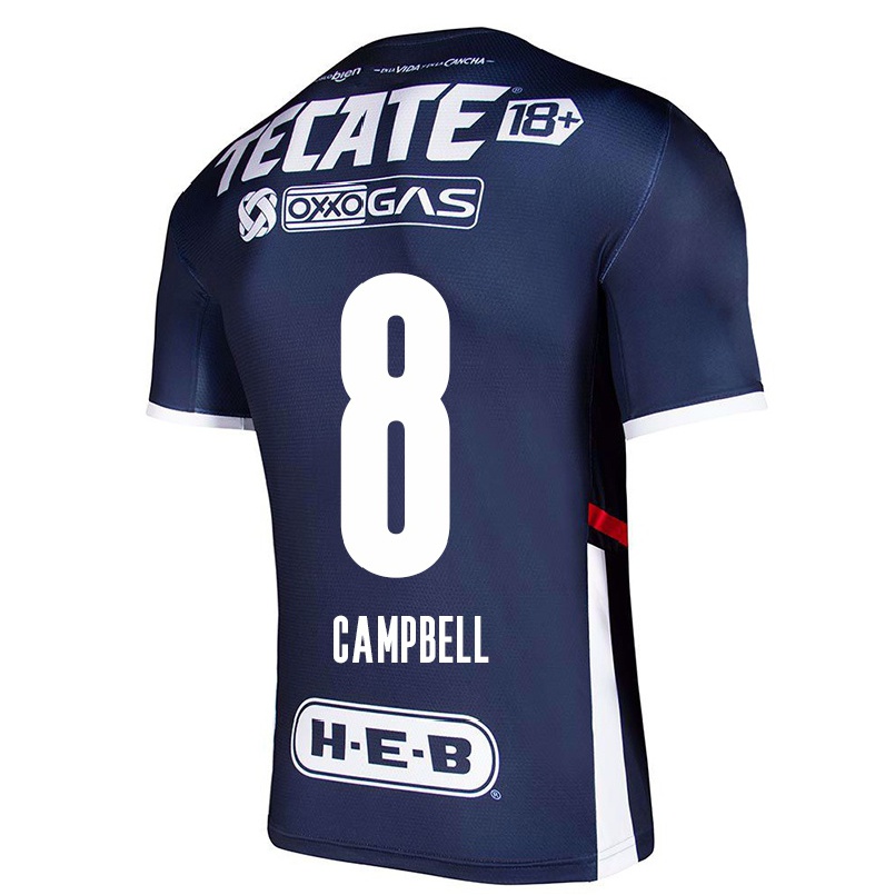 Homme Football Maillot Joel Campbell #8 Bleu Marin Tenues Domicile 2021/22 T-shirt