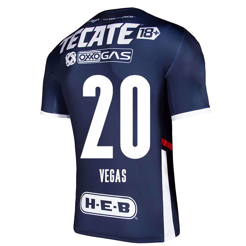 Homme Football Maillot Sebastian Vegas #20 Bleu Marin Tenues Domicile 2021/22 T-shirt