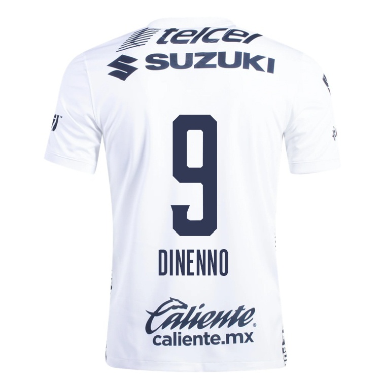 Homme Football Maillot Juan Dinenno #9 Blanche Tenues Domicile 2021/22 T-shirt