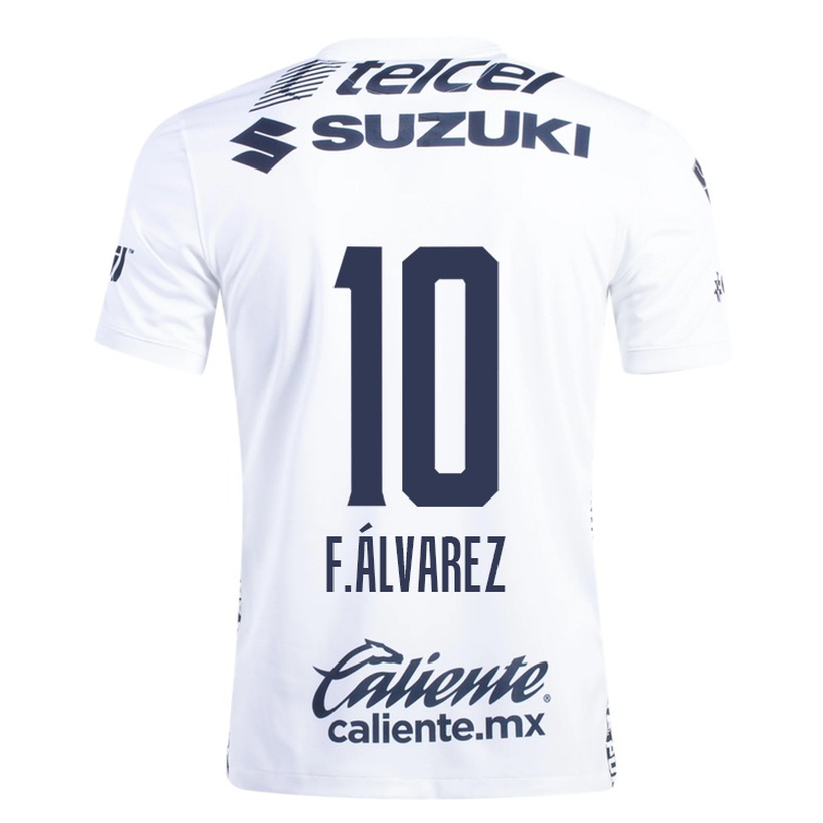 Homme Football Maillot Favio Alvarez #10 Blanche Tenues Domicile 2021/22 T-shirt