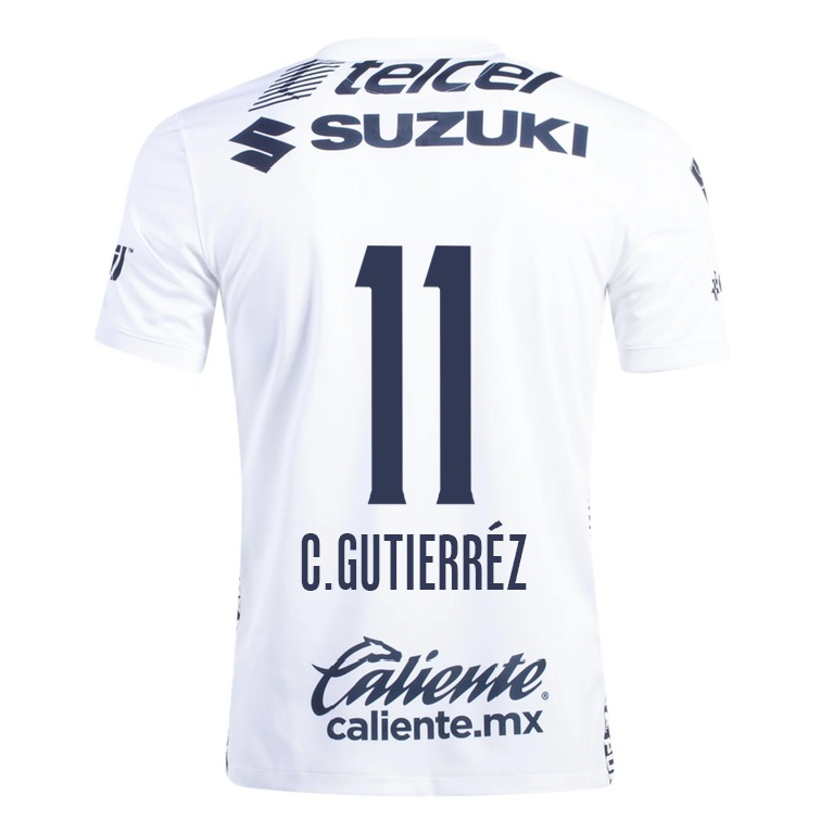 Homme Football Maillot Carlos Gutierrez #11 Blanche Tenues Domicile 2021/22 T-shirt