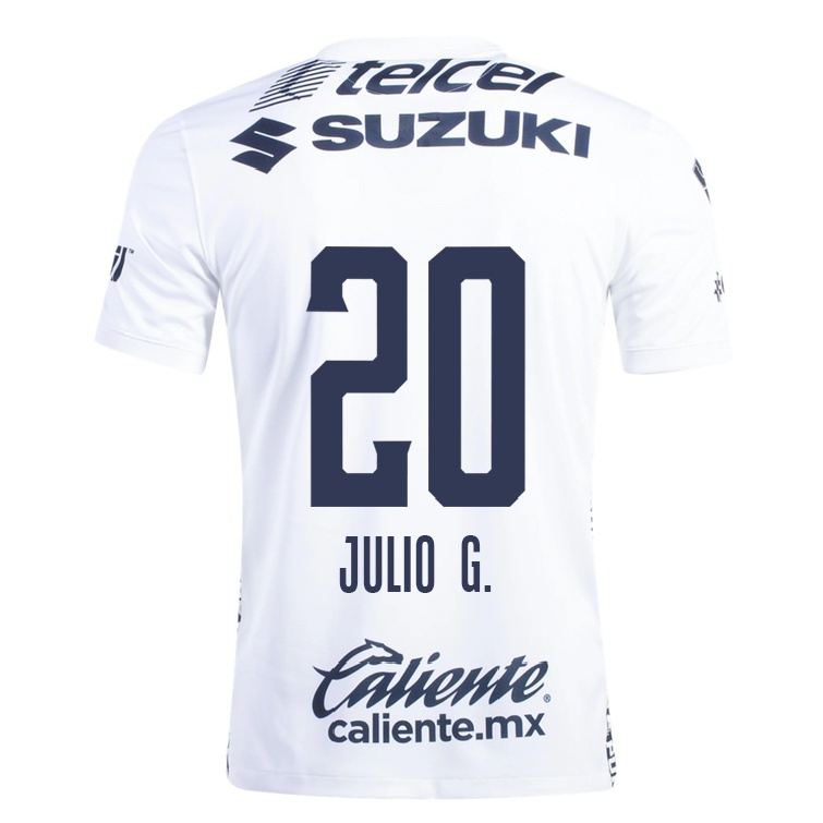Homme Football Maillot Julio Gonzalez #20 Blanche Tenues Domicile 2021/22 T-shirt