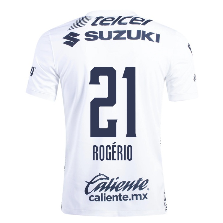 Homme Football Maillot Rogerio #21 Blanche Tenues Domicile 2021/22 T-shirt