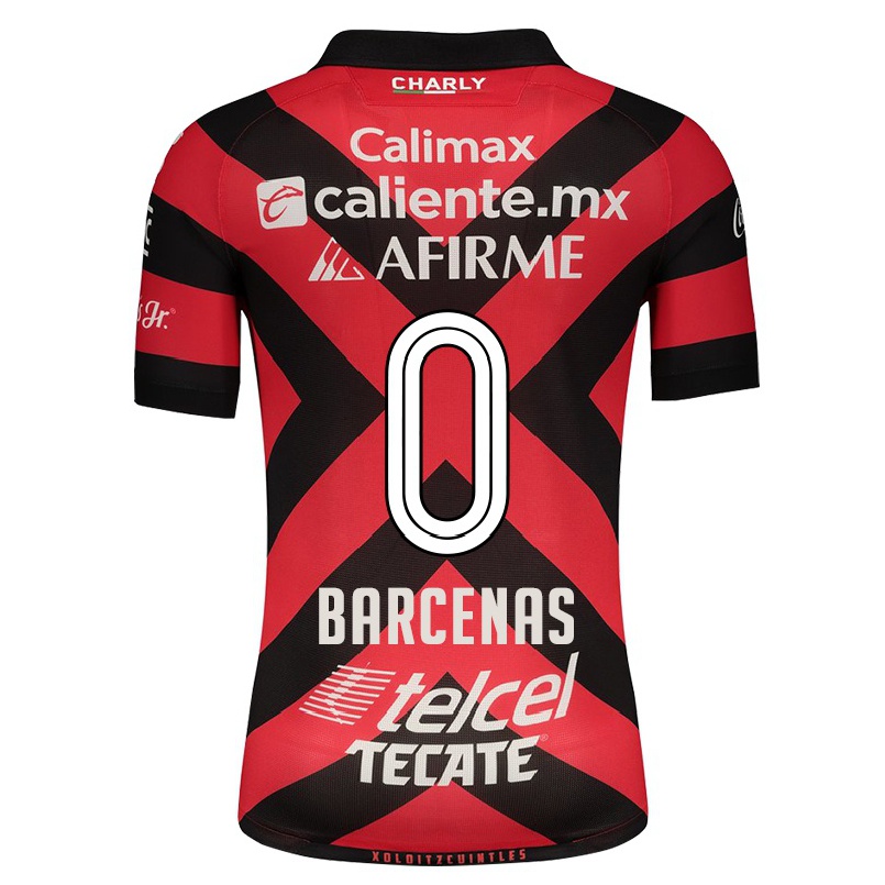 Homme Football Maillot Yoel Barcenas #0 Rouge Noir Tenues Domicile 2021/22 T-shirt