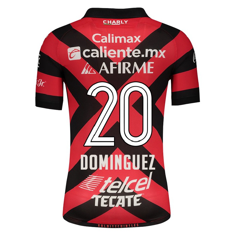 Homme Football Maillot Misael Dominguez #20 Rouge Noir Tenues Domicile 2021/22 T-shirt