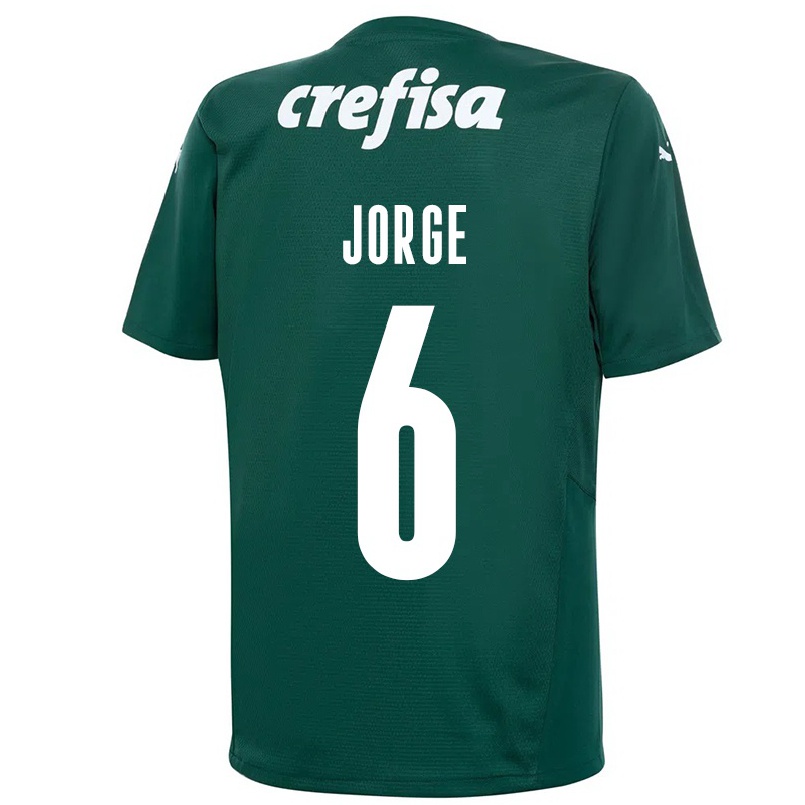 Homme Football Maillot Jorge #6 Vert Foncé Tenues Domicile 2021/22 T-shirt