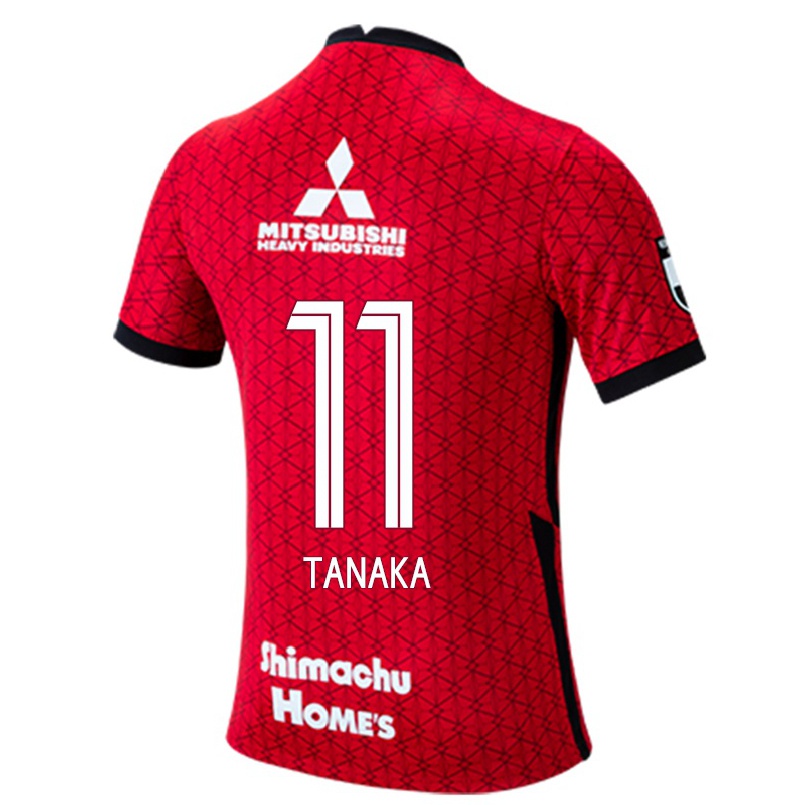 Homme Football Maillot Tatsuya Tanaka #11 Rouge Tenues Domicile 2021/22 T-shirt