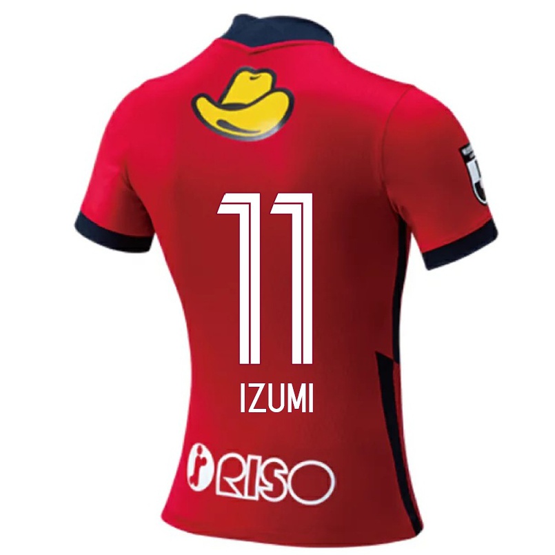 Homme Football Maillot Ryuji Izumi #11 Rouge Tenues Domicile 2021/22 T-shirt