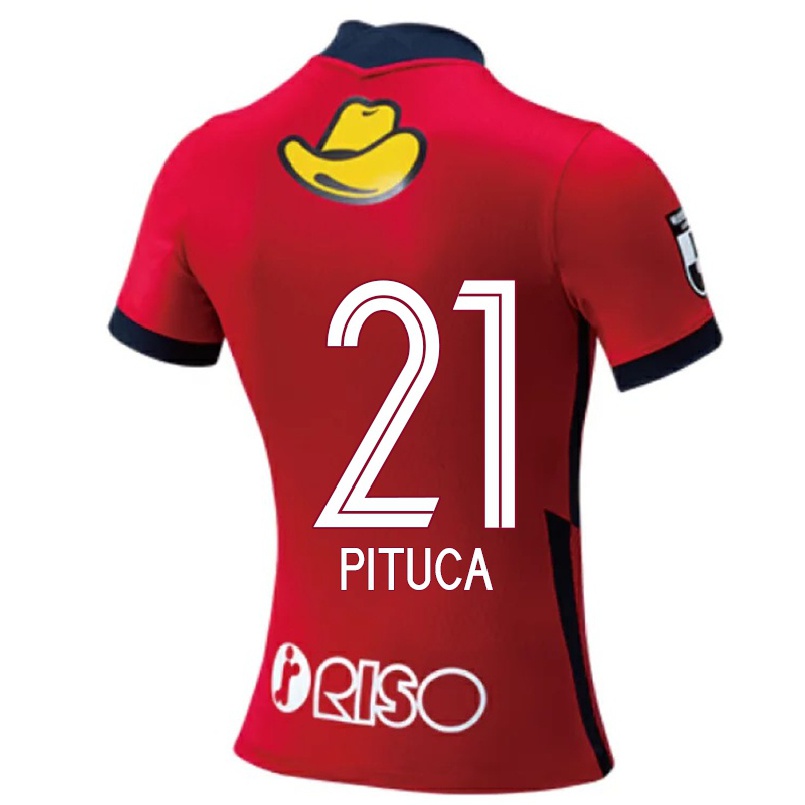 Homme Football Maillot Diego Pituca #21 Rouge Tenues Domicile 2021/22 T-shirt