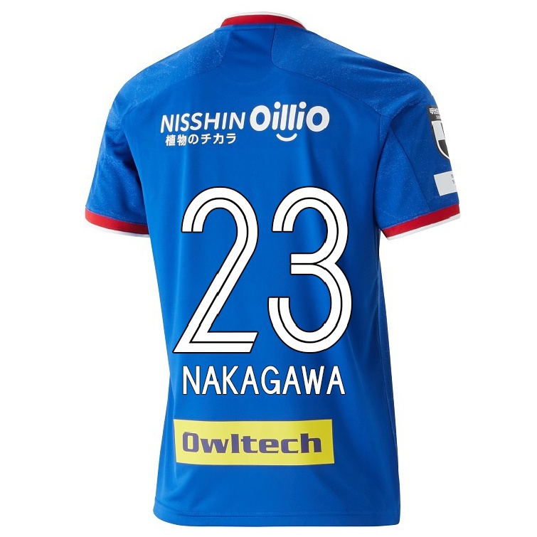 Homme Football Maillot Teruhito Nakagawa #23 Bleu Tenues Domicile 2021/22 T-shirt