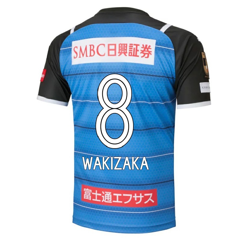 Homme Football Maillot Yasuto Wakizaka #8 Bleu Tenues Domicile 2021/22 T-shirt