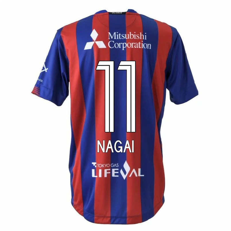 Homme Football Maillot Kensuke Nagai #11 Rouge Bleu Tenues Domicile 2021/22 T-shirt