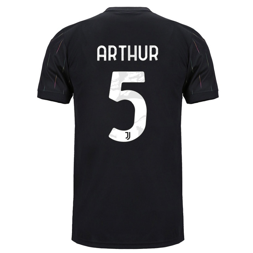 Homme Football Maillot Arthur #5 Le Noir Tenues Extérieur 2021/22 T-shirt