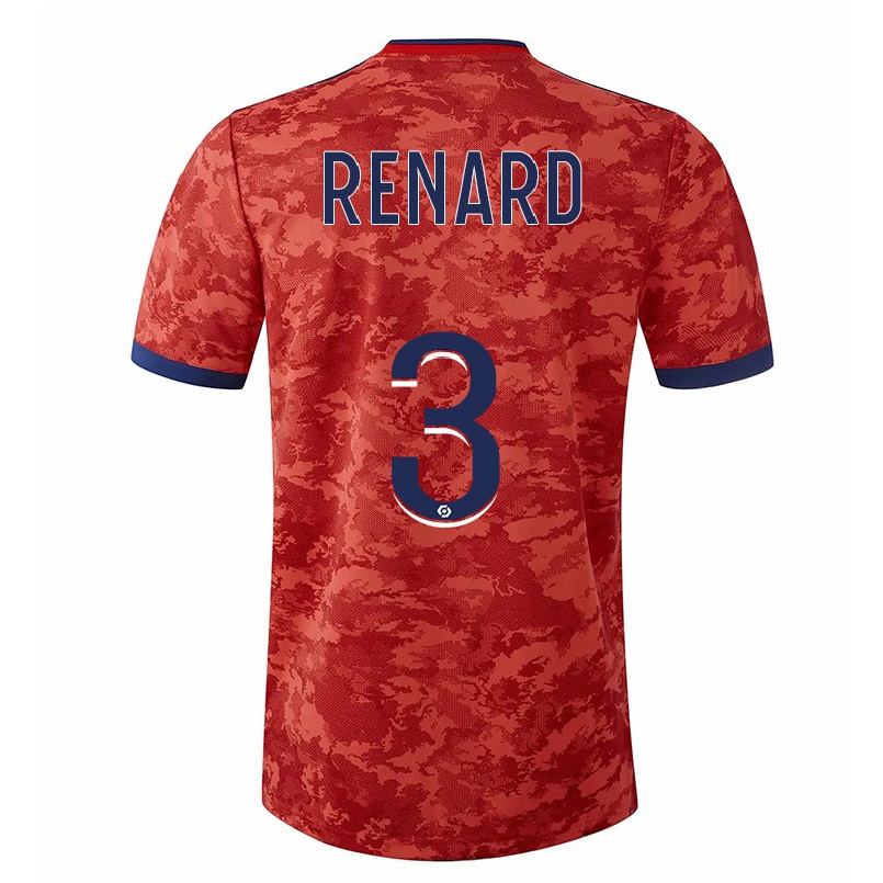 Homme Football Maillot Wendie Renard #3 Orange Tenues Extérieur 2021/22 T-shirt