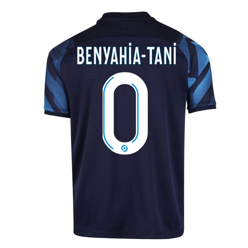 Homme Football Maillot Aylan Benyahia-tani #0 Bleu Foncé Tenues Extérieur 2021/22 T-shirt