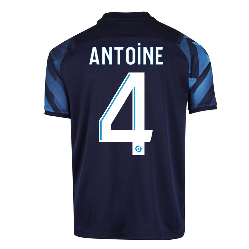 Homme Football Maillot Maud Antoine #4 Bleu Foncé Tenues Extérieur 2021/22 T-shirt