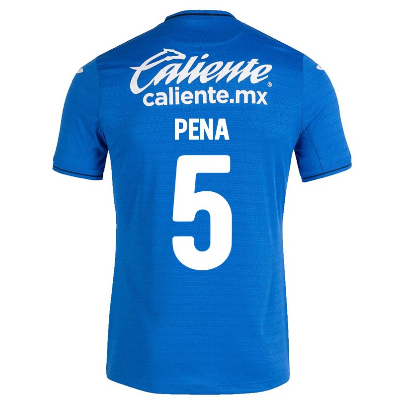 Homme Football Maillot Alexis Pena #5 Bleu Foncé Tenues Domicile 2021/22 T-shirt