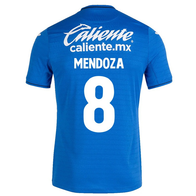 Homme Football Maillot Luis Mendoza #8 Bleu Foncé Tenues Domicile 2021/22 T-shirt
