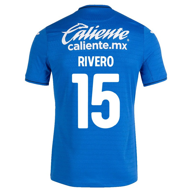 Homme Football Maillot Ignacio Rivero #15 Bleu Foncé Tenues Domicile 2021/22 T-shirt