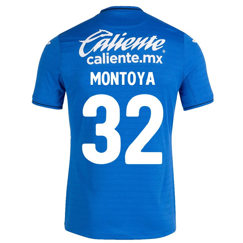 Homme Football Maillot Walter Montoya #32 Bleu Foncé Tenues Domicile 2021/22 T-shirt