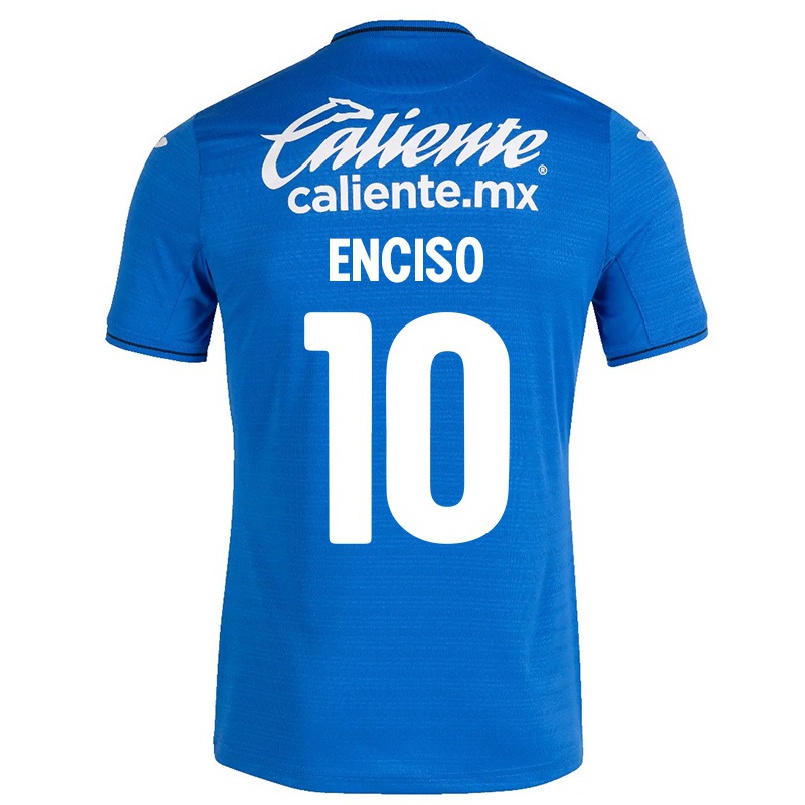 Homme Football Maillot Martha Enciso #10 Bleu Foncé Tenues Domicile 2021/22 T-shirt