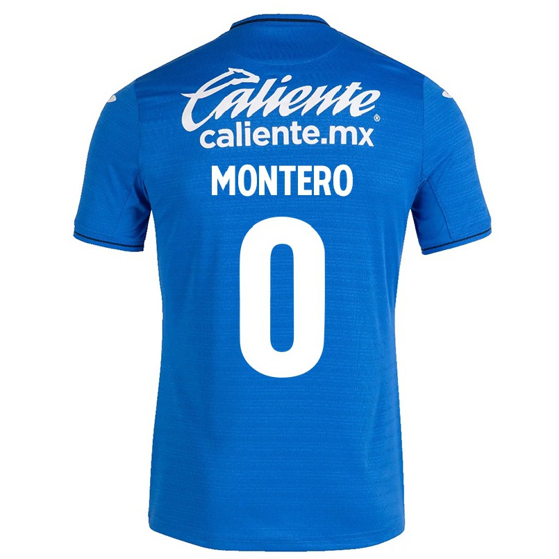 Homme Football Maillot Michelle Montero #0 Bleu Foncé Tenues Domicile 2021/22 T-shirt