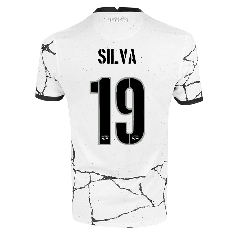 Homme Football Maillot Gustavo Silva #19 Blanche Tenues Domicile 2021/22 T-shirt