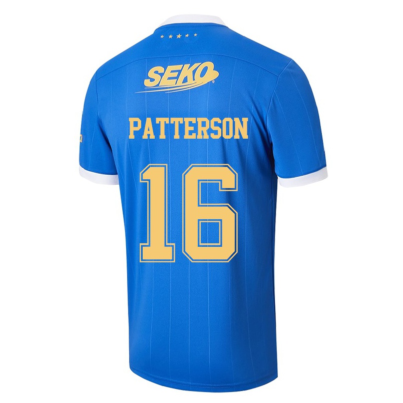 Homme Football Maillot Nathan Patterson #16 Bleu Tenues Domicile 2021/22 T-shirt