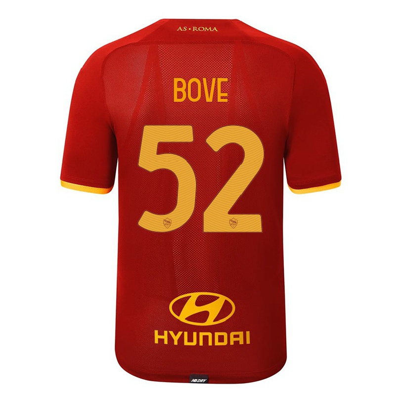 Homme Football Maillot Edoardo Bove #52 Rouge Tenues Domicile 2021/22 T-shirt