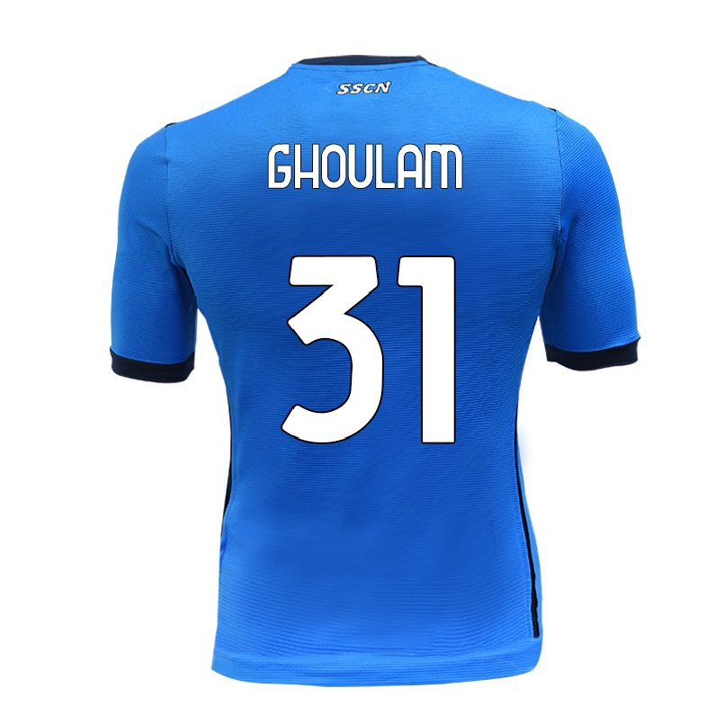 Homme Football Maillot Faouzi Ghoulam #31 Bleu Tenues Domicile 2021/22 T-shirt