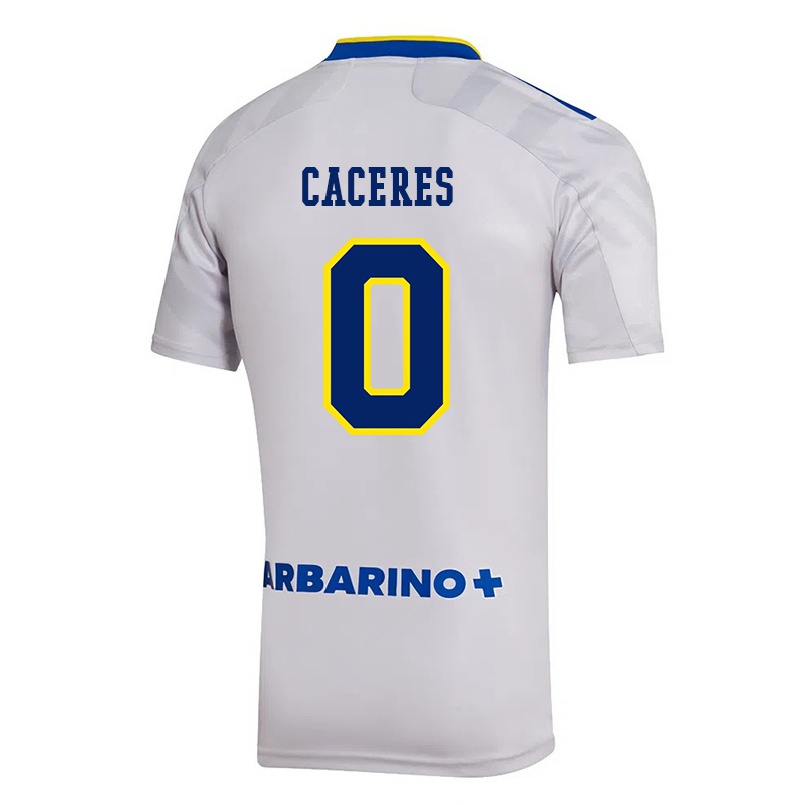 Homme Football Maillot Franco Caceres #0 Gris Tenues Extérieur 2021/22 T-shirt