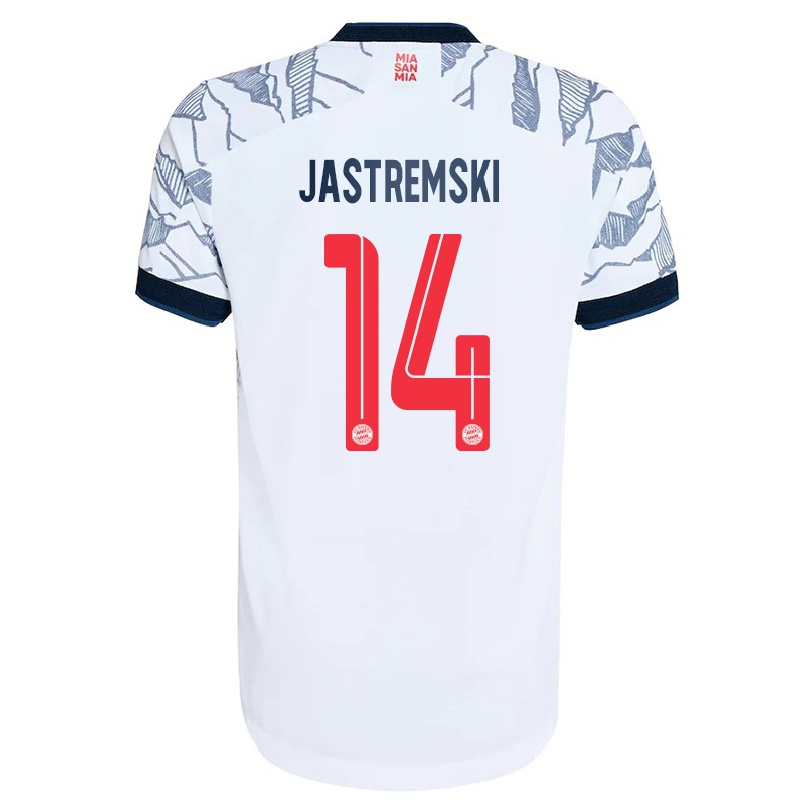 Homme Football Maillot Lenn Jastremski #14 Gris Blanc Tenues Third 2021/22 T-shirt