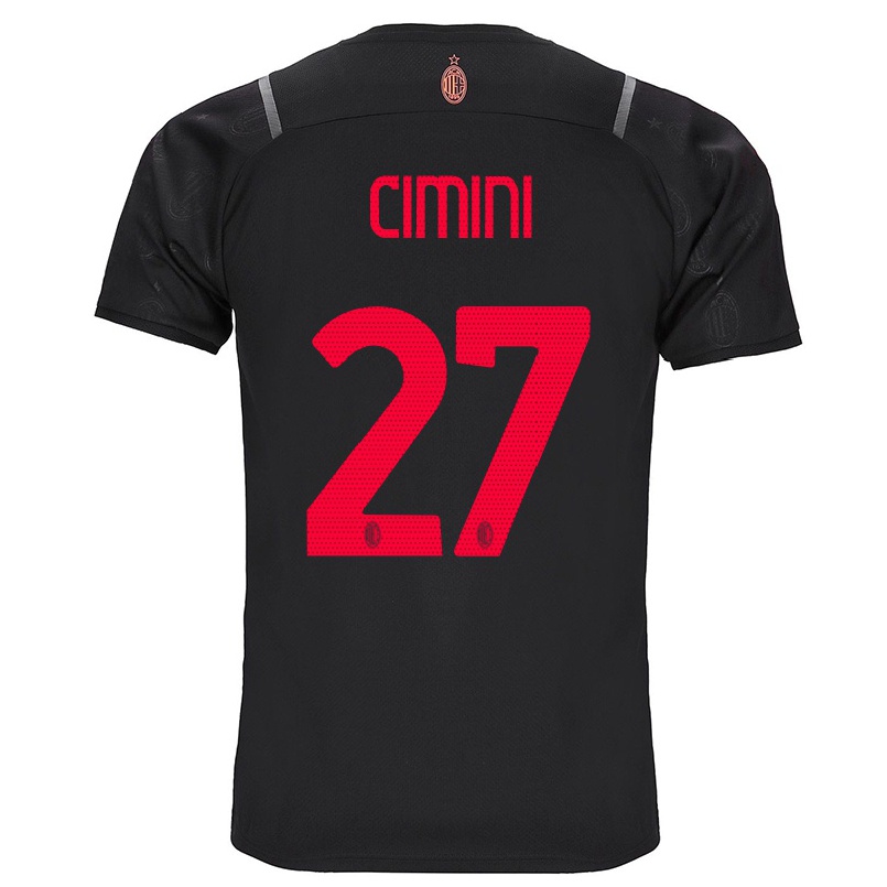 Homme Football Maillot Linda Tucceri Cimini #27 Noir Tenues Third 2021/22 T-shirt
