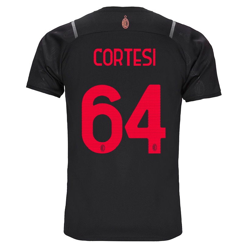 Homme Football Maillot Selena Cortesi #64 Noir Tenues Third 2021/22 T-shirt