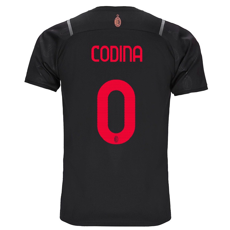 Homme Football Maillot Laia Codina #0 Noir Tenues Third 2021/22 T-shirt