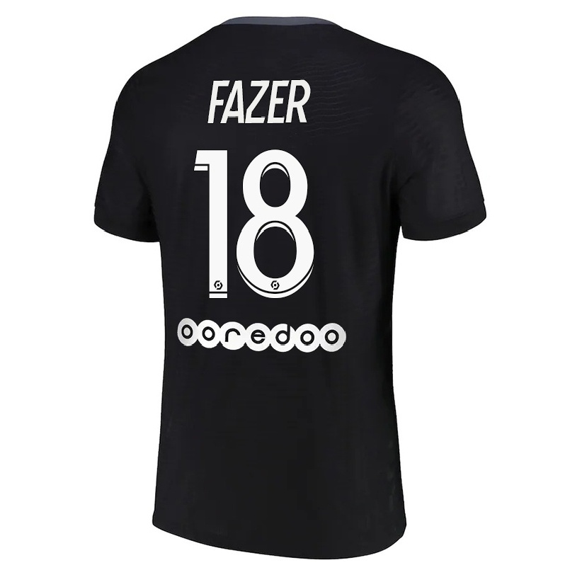 Homme Football Maillot Laurina Fazer #18 Noir Tenues Third 2021/22 T-shirt