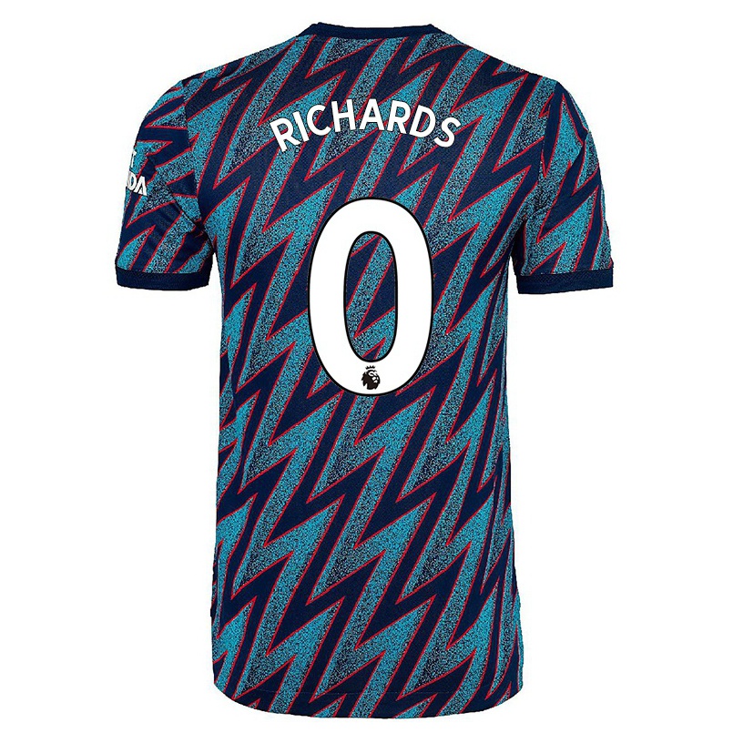 Homme Football Maillot Amani Richards #0 Bleu Noir Tenues Third 2021/22 T-shirt