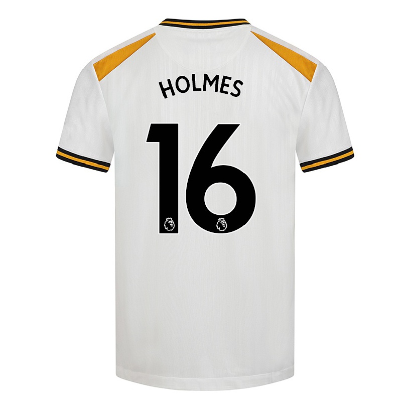 Homme Football Maillot Summer Holmes #16 Blanc Jaune Tenues Third 2021/22 T-shirt