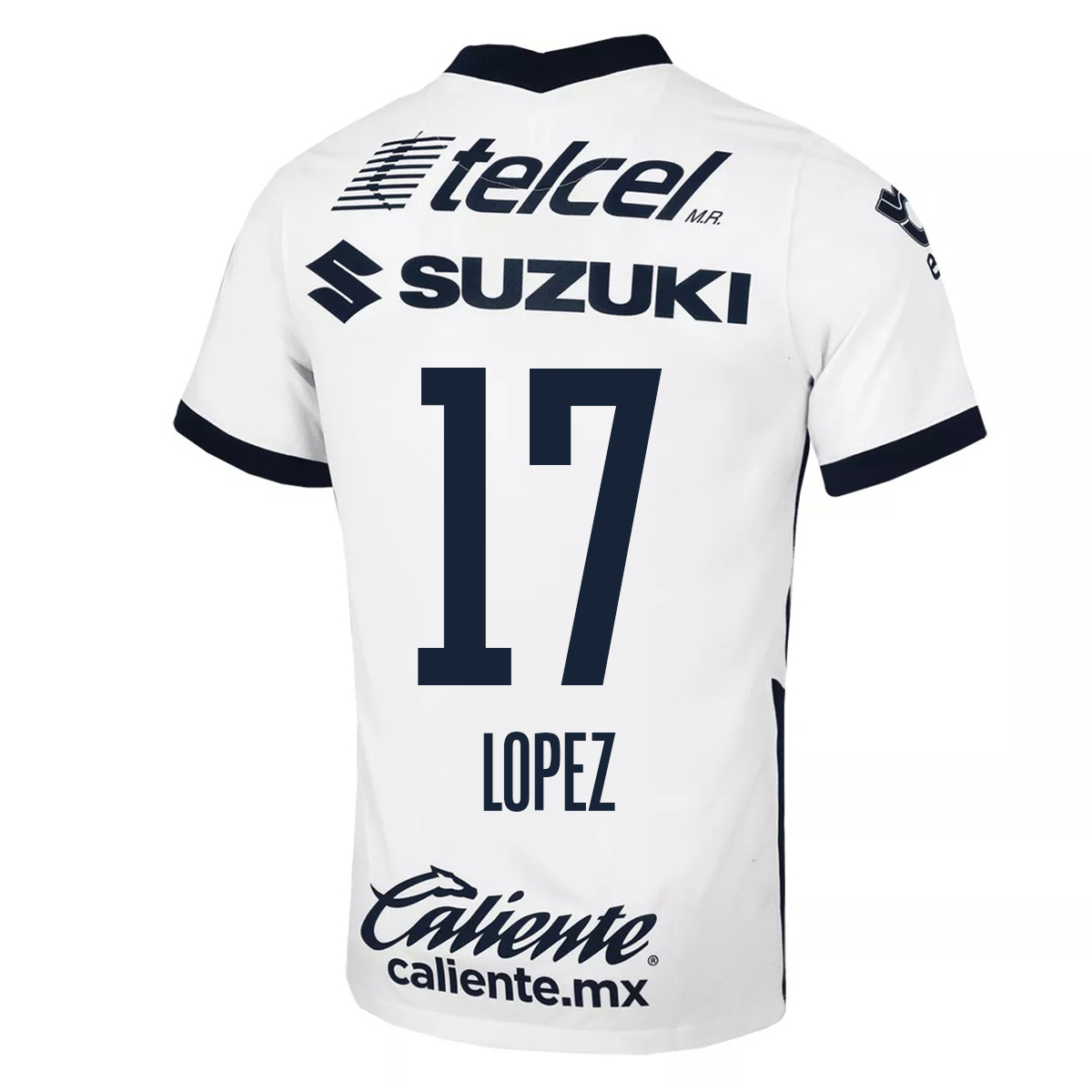 Homme Football Maillot Leonel Lopez #17 Tenues Extérieur Blanc 2020/21 Chemise